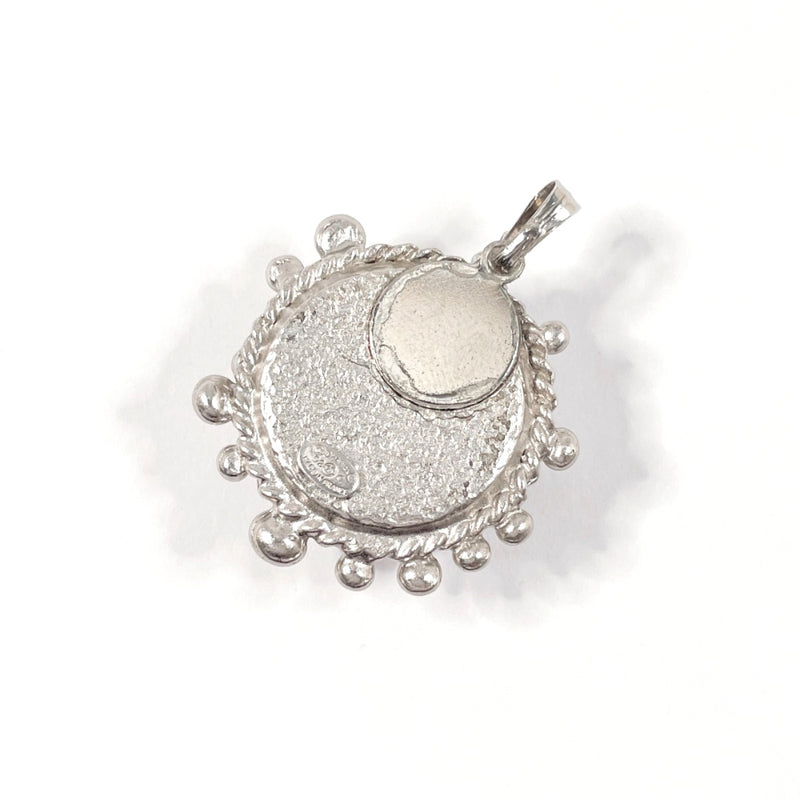 CHANEL Pendant top COCO Mark metal/Rhinestone Silver 02 C Women Second hand