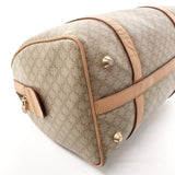 CELINE Handbag Mini Boston Macadam PVC/leather beige Women Used