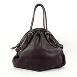 Salvatore Ferragamo Tote Bag leather Dark brown Women Used