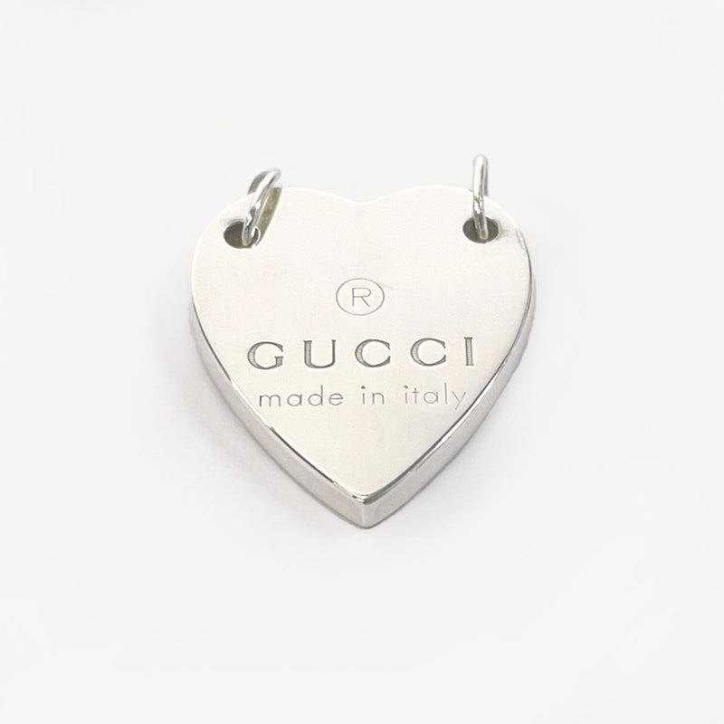 GUCCI Pendant top Heart tag Silver925 Silver Women Used