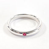 TIFFANY&Co. Ring Stacking band Elsa Peretti Silver925/Ruby #US 3 3/4 Silver Women Second hand