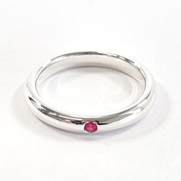 TIFFANY&Co. Ring Stacking band Elsa Peretti Silver925/Ruby #6.5(JP Size) Silver Women Used