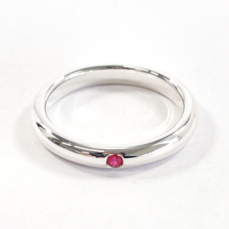 TIFFANY&Co. Ring Stacking band Elsa Peretti Silver925/Ruby #US 3 3/4 Silver Women Second hand