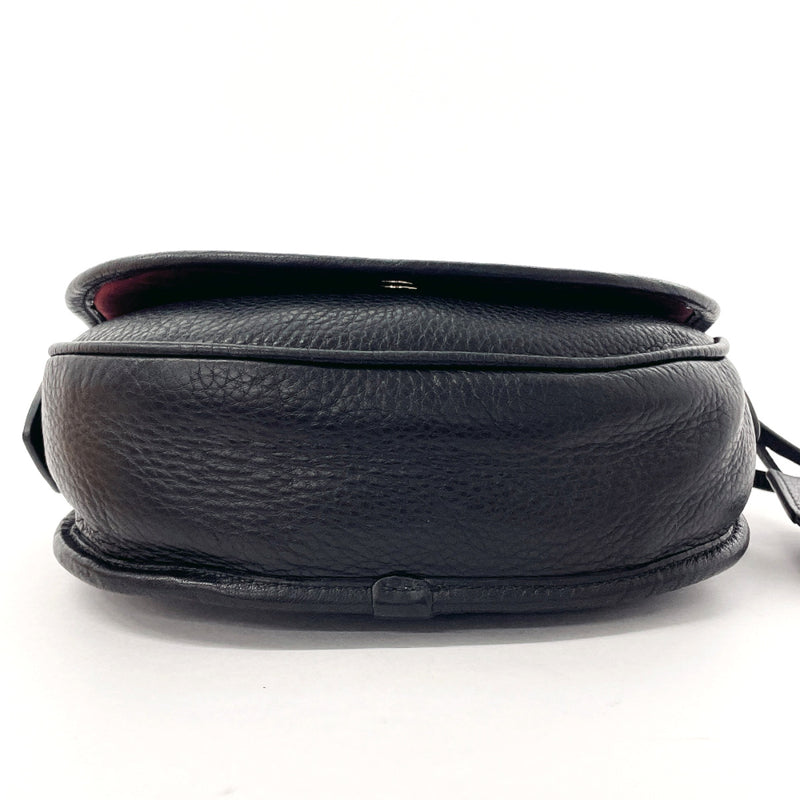 LOEWE Shoulder Bag 377.79.753 Heritage leather Black Women Used