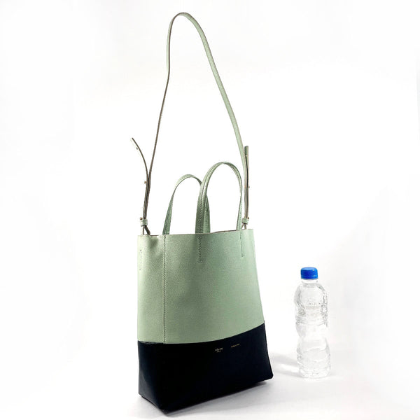 CELINE Handbag 176163 Vertical Hippo Small 2WAY leather green Women Used