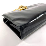 Salvatore Ferragamo Shoulder Bag P21 0587 Gancini ChainShoulder Patent leather Black Women Used