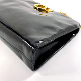 Salvatore Ferragamo Shoulder Bag P21 0587 Gancini ChainShoulder Patent leather Black Women Used