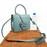 LOEWE Handbag Barcelona 2WAY leather blue Women Second hand