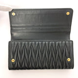 MIU MIU purse 5MH109 Materasse leather Black Women Used