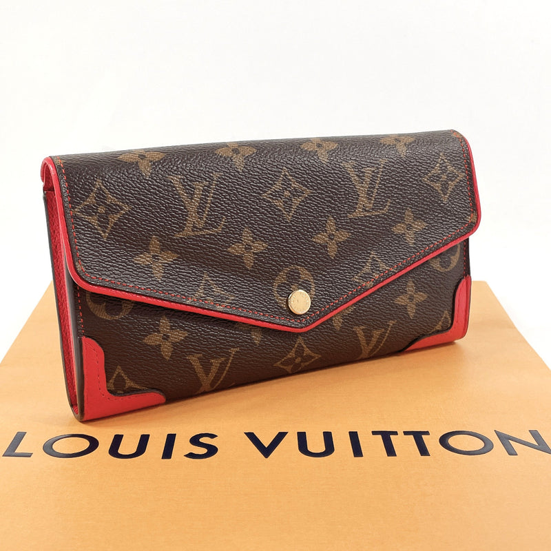 LOUIS VUITTON purse M61184 Portefeuille Sala Retiro Monogram canvas Brown Brown Women Used