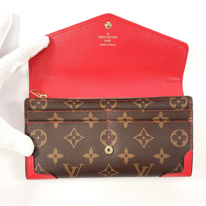 LOUIS VUITTON purse M61184 Portefeuille Sala Retiro Monogram canvas Brown Brown Women Used