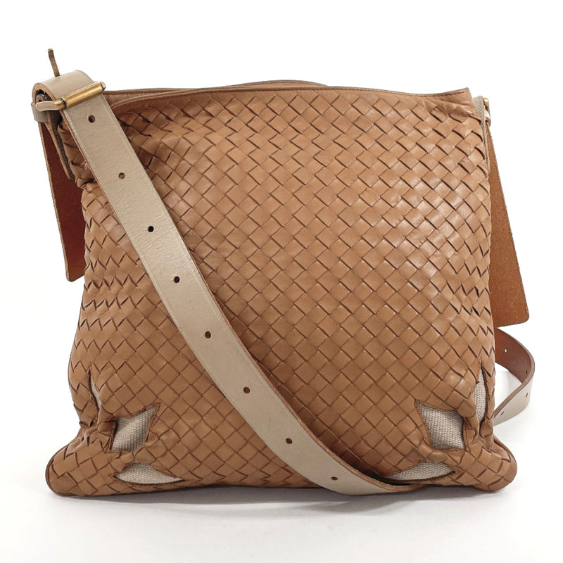 BOTTEGAVENETA Shoulder Bag Intrecciato leather Brown Women Used