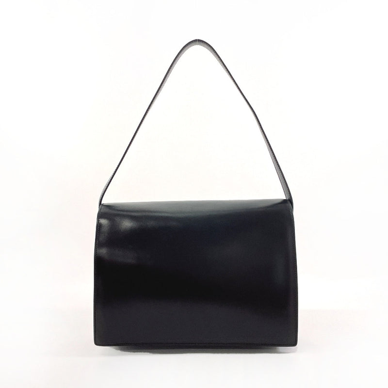 CELINE Shoulder Bag vintage leather Black Women Second hand