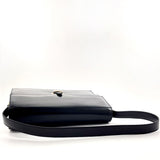 CELINE Shoulder Bag vintage leather Black Women Second hand