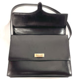 CELINE Shoulder Bag vintage leather Black Women Second hand