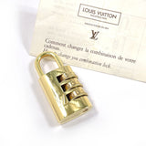LOUIS VUITTON Cadena Dial padlock padlock brass gold unisex Second hand
