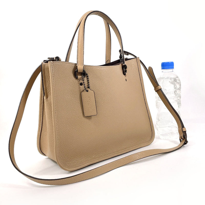 COACH Handbag C3460 Tyler Carryall 28 2WAY leather beige Women Second hand