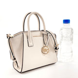 Michael Kors Handbag 35F4G4VC0L 2WAY Abril Satchel Extra Small leather/Suede white Women Second hand