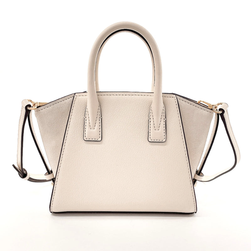 Michael Kors Handbag 35F4G4VC0L 2WAY Abril Satchel Extra Small leather/Suede white Women Second hand