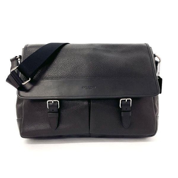 COACH Shoulder Bag F54149 Henry Messenger Bag leather Black mens Second hand