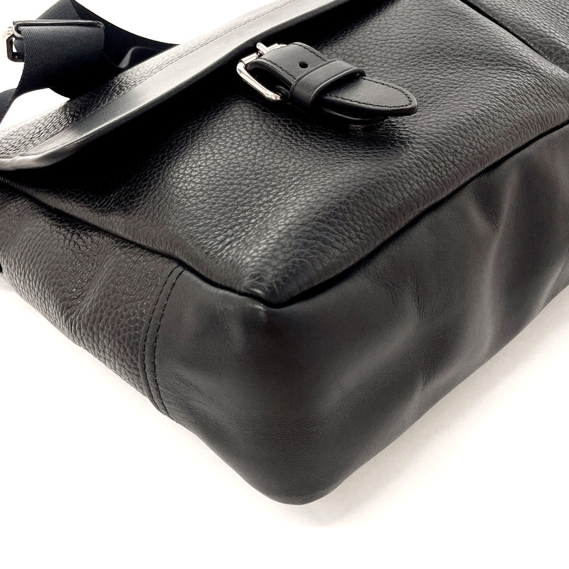 COACH Shoulder Bag F54149 Henry Messenger Bag leather Black mens Second hand