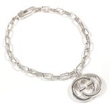 GUCCI bracelet Interlocking G Silver925 Silver unisex Second hand