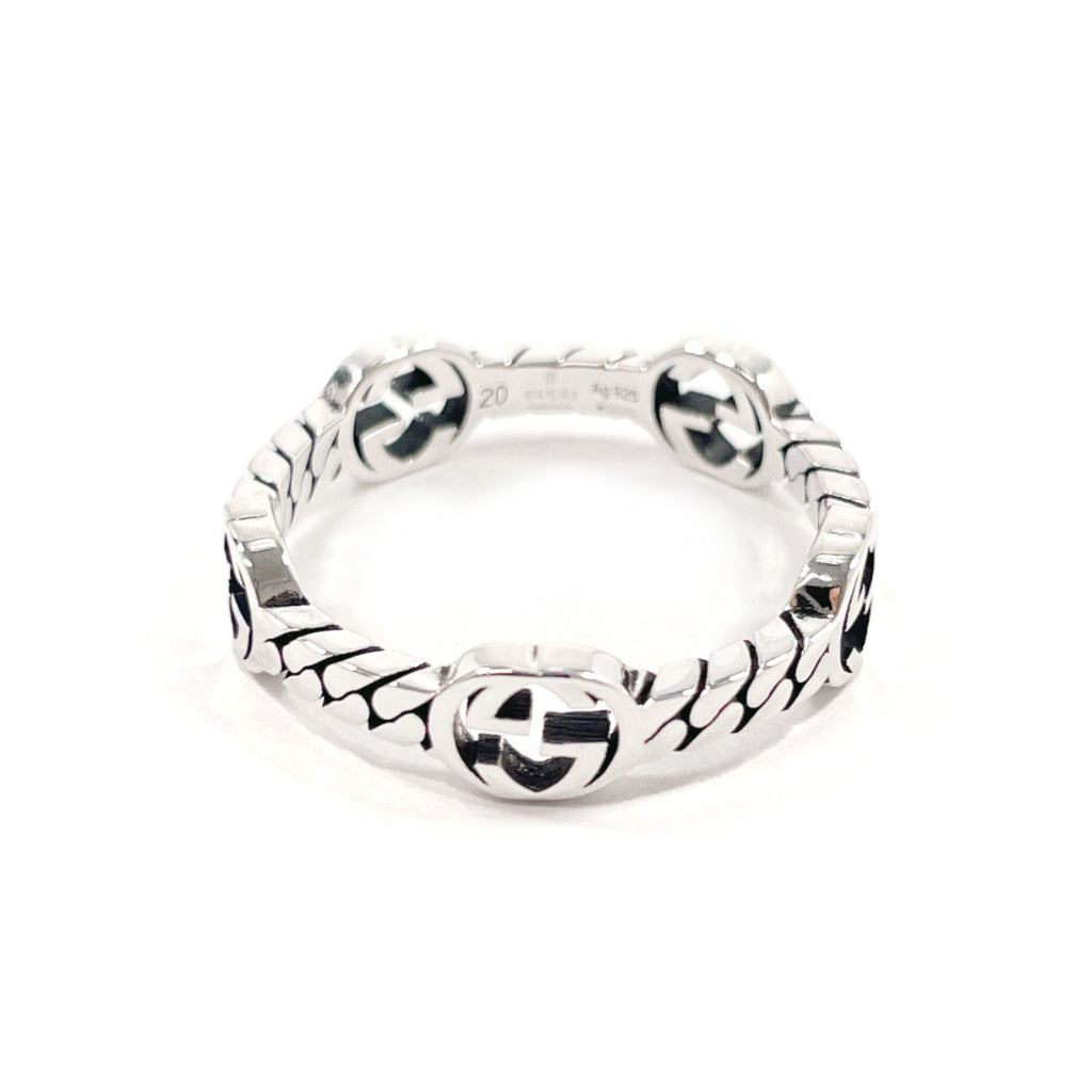 GUCCI silverring 20号 Jewelry GUCCI InterlockingG Silver ring 20 size About6.7g