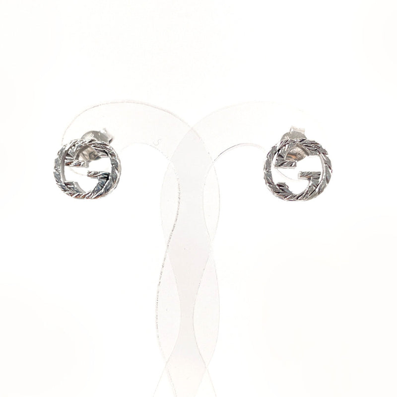 GUCCI earring 457109 J8400 0811 Interlocking G Silver925 Silver unisex Second hand