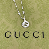 GUCCI Necklace Interlocking G Flower Chain Silver925 Silver Women Second hand