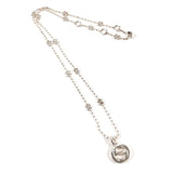 GUCCI Necklace Interlocking G Flower Chain Silver925 Silver Women Second hand