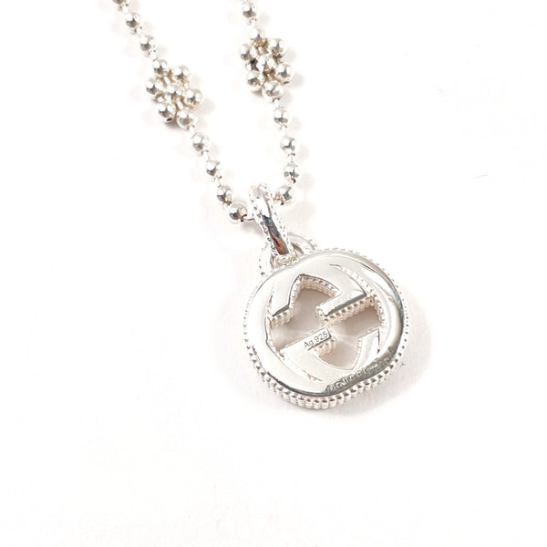 GUCCI Necklace Interlocking G Flower Chain Silver925 Silver Women Second hand