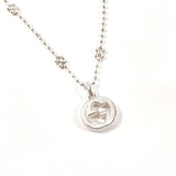 GUCCI Necklace Interlocking G Flower Chain Silver925 Silver Women Second hand