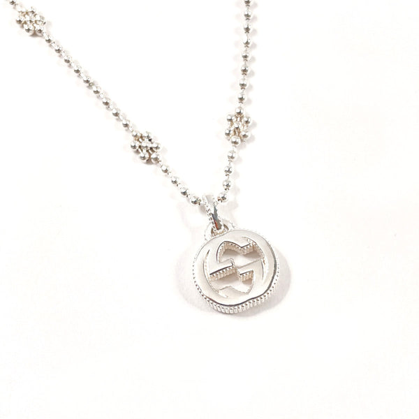 GUCCI Necklace Interlocking G Flower Chain Silver925 Silver Women Second hand