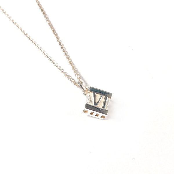 TIFFANY&Co. Necklace Atlas cube Silver925 Silver Women Second hand