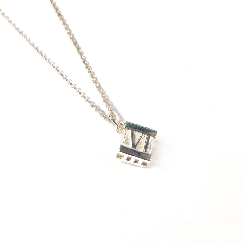 TIFFANY&Co. Necklace Atlas cube Silver925 Silver Women Second hand