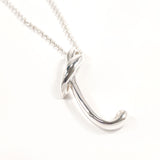 TIFFANY&Co. Necklace Letter T Initial Elsa Peretti Silver925 Silver Women Second hand