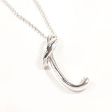 TIFFANY&Co. Necklace Letter T Initial Elsa Peretti Silver925 Silver Women Second hand
