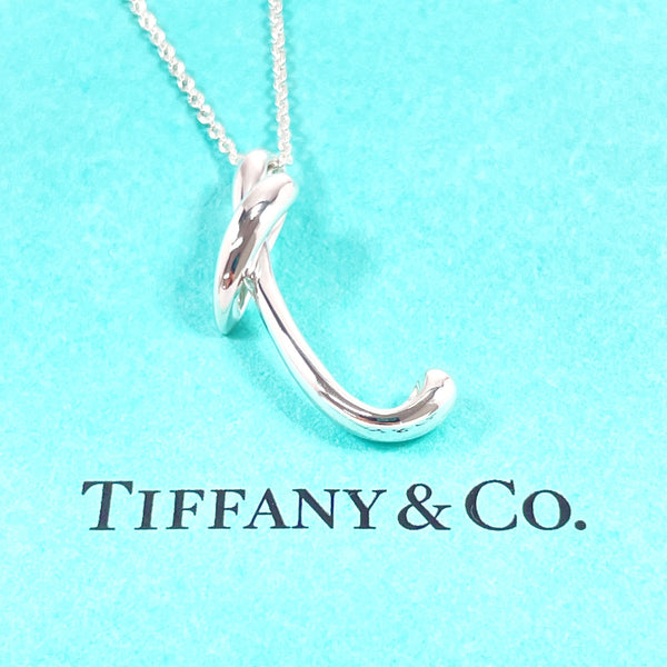 TIFFANY&Co. Necklace Letter T Initial Elsa Peretti Silver925 Silver Women Second hand