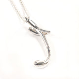 TIFFANY&Co. Necklace Letter T Initial Elsa Peretti Silver925 Silver Women Second hand