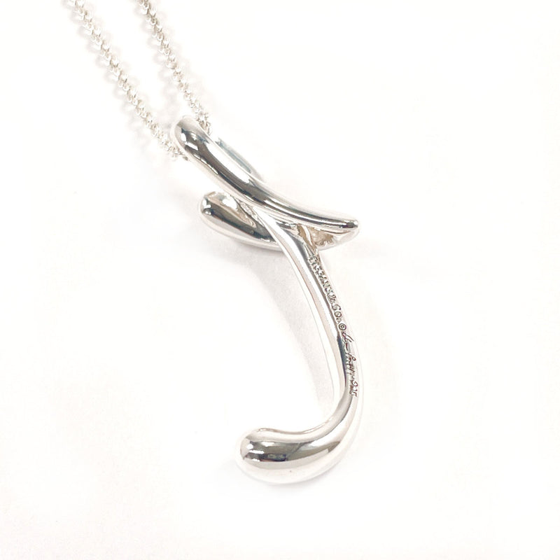 TIFFANY&Co. Necklace Letter T Initial Elsa Peretti Silver925 Silver Women Second hand