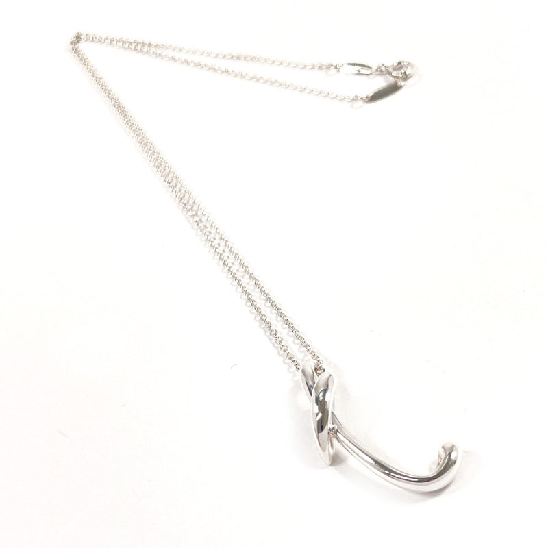 TIFFANY&Co. Necklace Letter T Initial Elsa Peretti Silver925 Silver Women Second hand