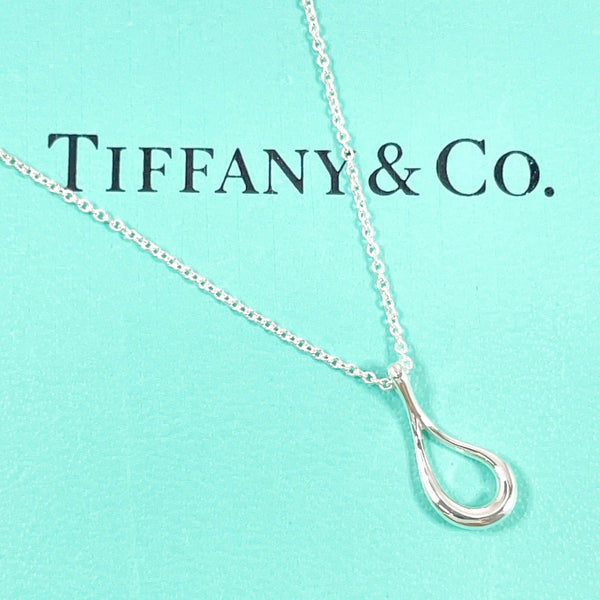 TIFFANY&Co. Necklace open teardrop Elsa Peretti Silver925 Silver Women Second hand