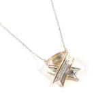 TIFFANY&Co. Necklace ribbon Silver925/K18 yellow gold Silver Silver Women Second hand