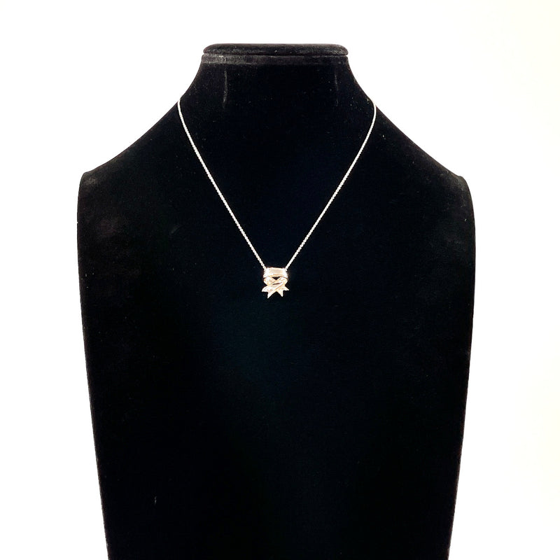 TIFFANY&Co. Necklace ribbon Silver925/K18 yellow gold Silver Silver Women Second hand