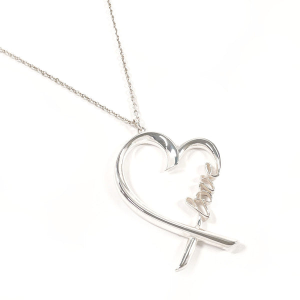 TIFFANY&Co. Necklace Rubbing Heart Love Paloma Picasso Silver925 Silver Women Second hand