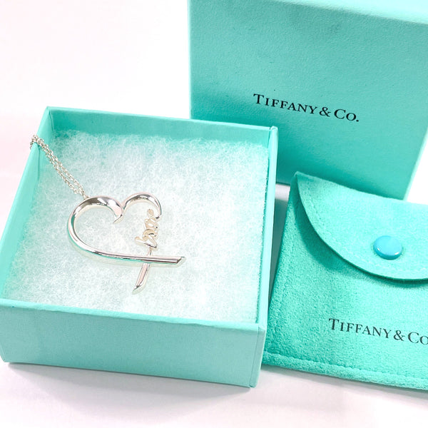 TIFFANY&Co. Necklace Rubbing Heart Love Paloma Picasso Silver925 Silver Women Second hand