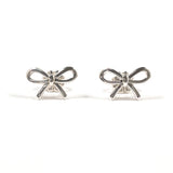 TIFFANY&Co. earring Bow ribbon Silver925 Silver Women Second hand