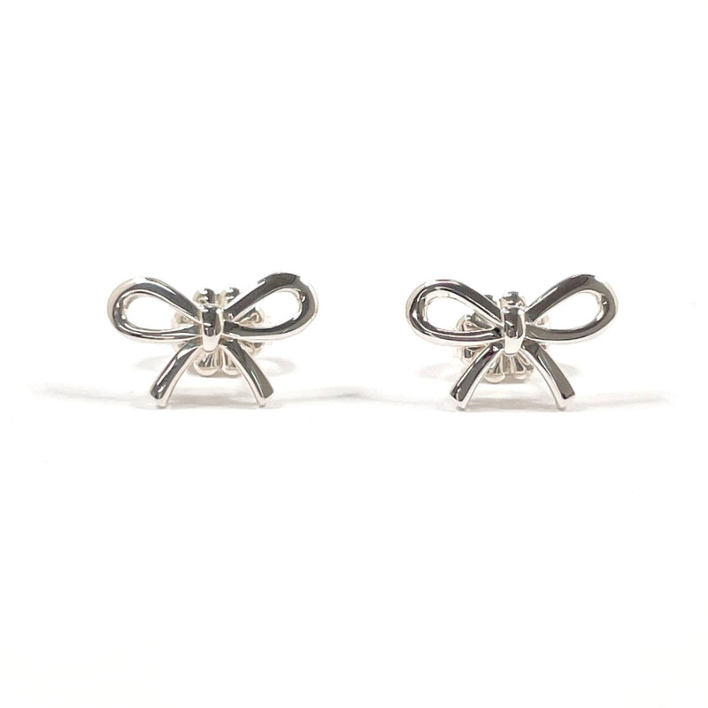 TIFFANY&Co. earring Bow ribbon Silver925 Silver Women Second hand