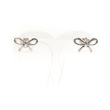 TIFFANY&Co. earring Bow ribbon Silver925 Silver Women Second hand
