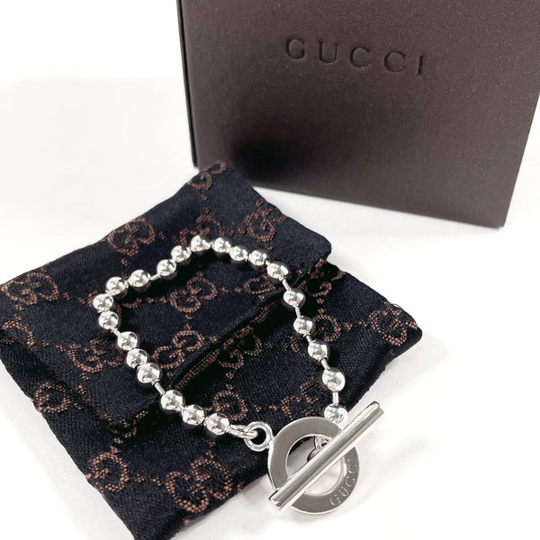 GUCCI bracelet Ball chain Silver925 Silver unisex Second hand